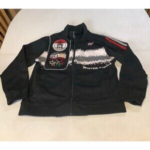 Vintage 2002 Born Fly Anytown USA Winter Game Jacket Black Size Medium